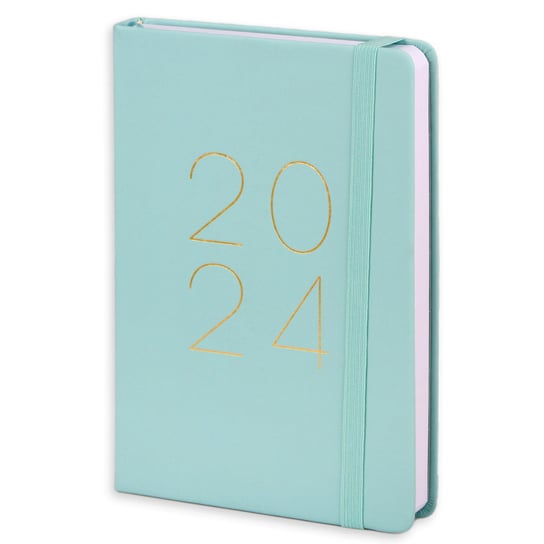 Kalendarz książkowy 2024 dzienny A5 miętowy Empik
