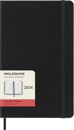 Kalendarz książkowy 2024 dzienny A5 Moleskine L czarny Moleskine