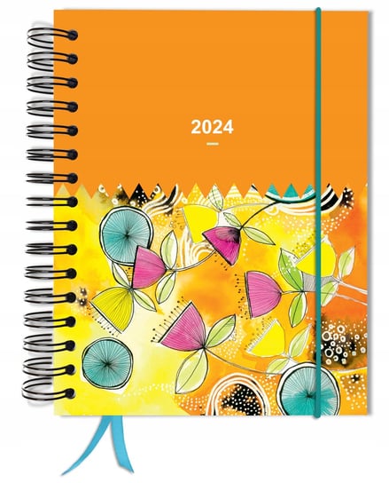 Kalendarz książkowy 2024 dzienny A5 TaDaPlanner różnokolorowy TADAPLANNER