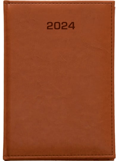 Kalendarz książkowy 2024 dzienny B5 Dazar Jasnobrązowy Dazar