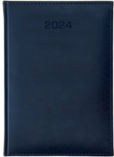 Kalendarz książkowy 2024 dzienny B5 Dazar Niebieski Dazar