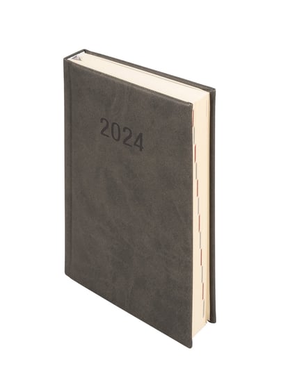 Kalendarz książkowy 2024 dzienny B6 Antra Vivella grafitowy Antra