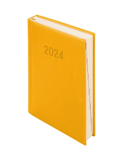 Kalendarz książkowy 2024 dzienny B6 Antra Vivella pomarańczowy Antra