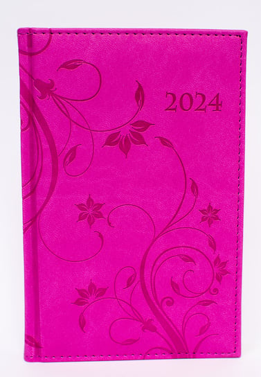 Kalendarz książkowy 2024 dzienny B6 Artsezon vivella kwiaty różowy Artsezon