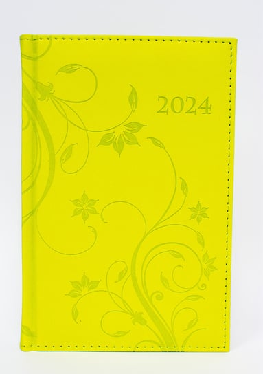 Kalendarz książkowy 2024 dzienny B6 Artsezon vivella kwiaty zielony Artsezon