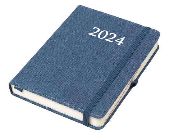 Kalendarz książkowy 2024 dzienny B6 Elefant Jazz jeans Elefant