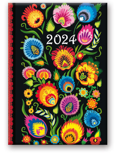Kalendarz książkowy 2024 dzienny B6 Lucrum Lucrum