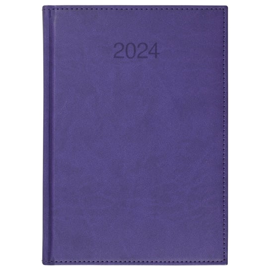 Kalendarz książkowy 2024 tygodniowy A4 Crux Vivo fioletowy Crux