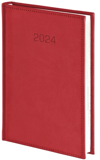 Kalendarz książkowy 2024 tygodniowy A4 Wokół Nas Vivella Czerwony Wokół nas