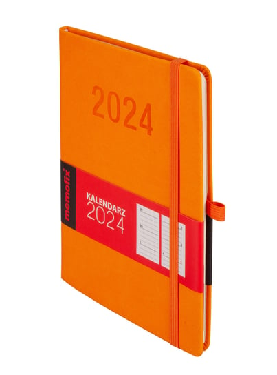 Kalendarz książkowy 2024 tygodniowy A5 Antra Memo TDW pomarańczowy Antra