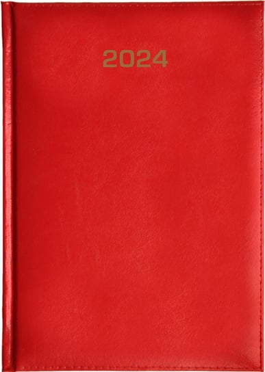Kalendarz książkowy 2024 tygodniowy A5 Dazar czerwony Dazar