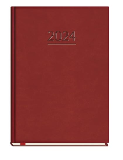 Kalendarz książkowy 2024 tygodniowy A5 Michalczyk i Prokop popularn y bordo MICHALCZYK i PROKOP