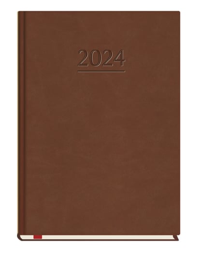 Kalendarz książkowy 2024 tygodniowy A5 Michalczyk i Prokop popularny ciemny brąz MICHALCZYK i PROKOP