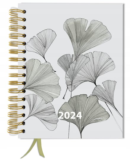 Kalendarz książkowy 2024 tygodniowy A5 TaDaPlanner złoty TADAPLANNER
