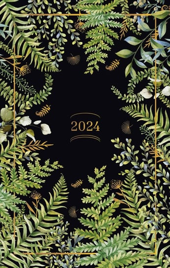 Kalendarz książkowy 2024 tygodniowy A5 Zielona Sowa Rośliny leśne Zielona Sowa