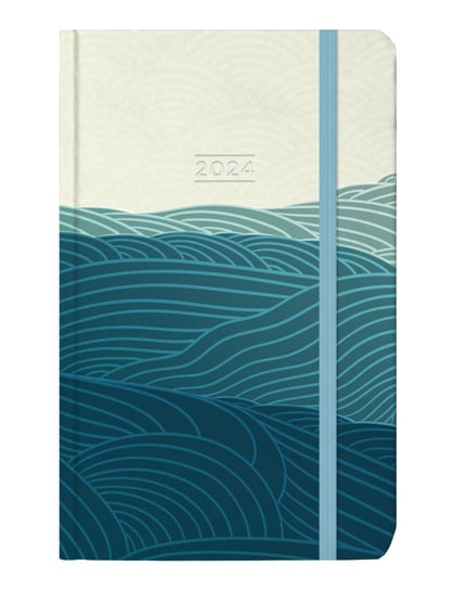 Kalendarz książkowy 2024 tygodniowy A6 ALBI morskie wzgórza Albi