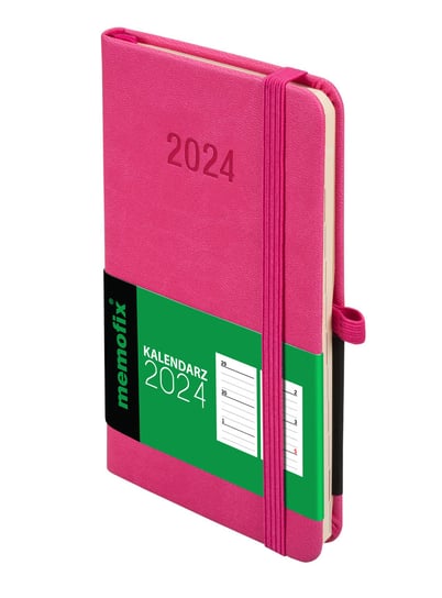 Kalendarz książkowy 2024 tygodniowy A6 Antra Memo TDW różowy Antra