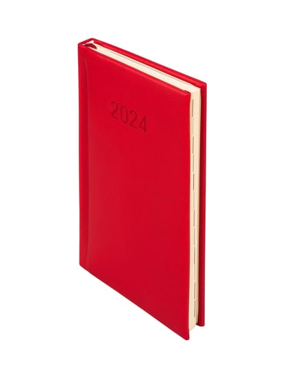 Kalendarz książkowy 2024 tygodniowy A6 Antra Vivella czerwony Antra