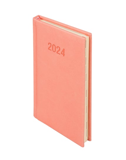 Kalendarz książkowy 2024 tygodniowy A6 Antra Vivella jasnoróżowy Antra