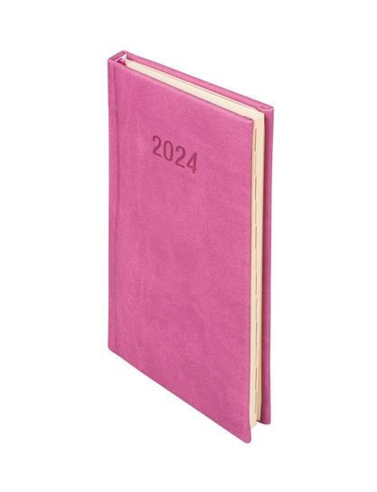 Kalendarz książkowy 2024 tygodniowy A6 Antra Vivella różowy Antra