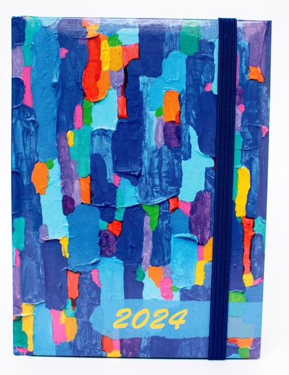 Kalendarz książkowy 2024 tygodniowy A6 Artsezon abstrakcja Artsezon