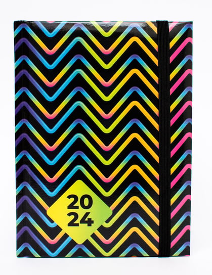 Kalendarz książkowy 2024 tygodniowy A6 Artsezon zygzak Artsezon