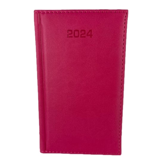 Kalendarz książkowy 2024 tygodniowy A6 Dazar Biskupi różowy Dazar