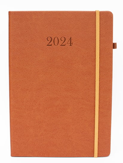 Kalendarz książkowy 2024 tygodniowy B5 Artsezon krokodylek Brązowy Artsezon
