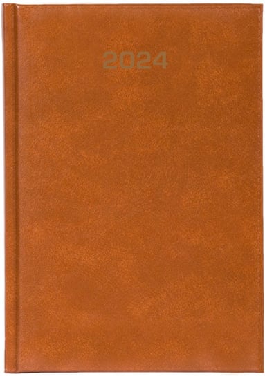 Kalendarz książkowy 2024 tygodniowy B5 Dazar Brązowy Dazar