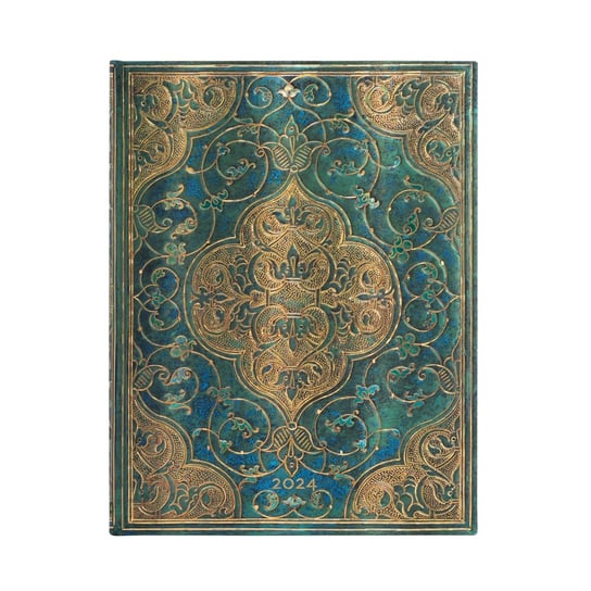 Kalendarz książkowy 2024 tygodniowy B5 Paperblanks Turquoise Chronicles Ultra HOR Paperblanks