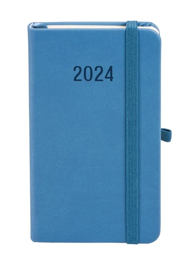 Kalendarz książkowy 2024 tygodniowy B6 Antra Memo niebieski Antra