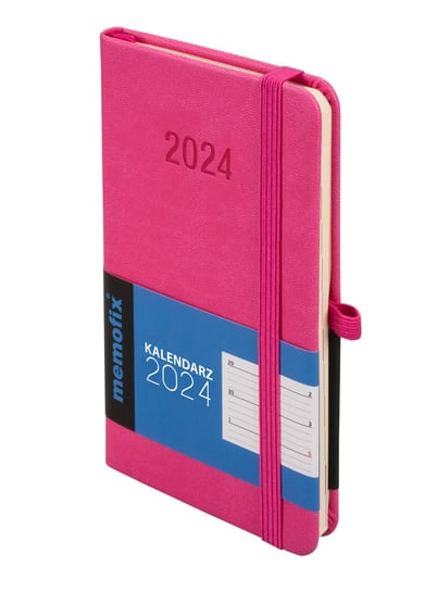 Kalendarz książkowy 2024 tygodniowy B6 Antra Memo różowy Antra