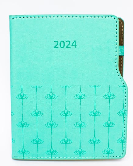 Kalendarz książkowy 2024 tygodniowy B6 Artsezon turkusowy Artsezon