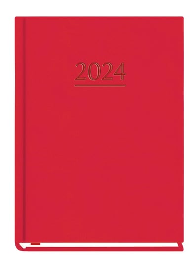 Kalendarz książkowy 2024 tygodniowy B6 Michalczyk i Prokop marta czerwony MICHALCZYK i PROKOP