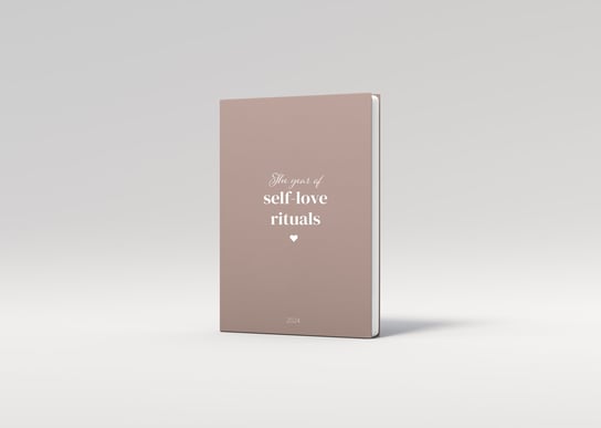 Kalendarz książkowy 2024 tygodniowy beBIO Ewa Chodakowska The year of self-love rituals odcienie różowego beBIO