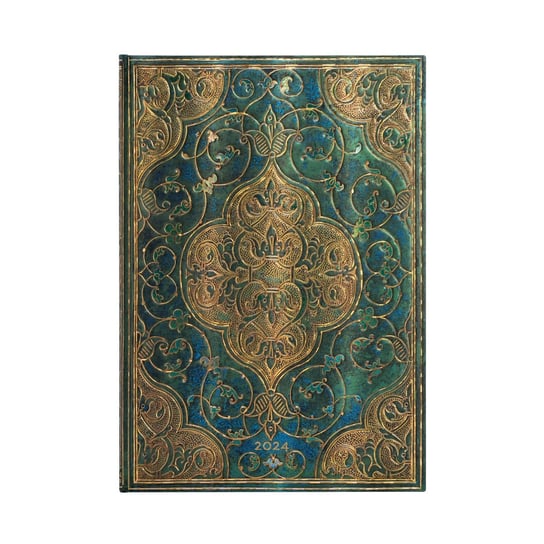 Kalendarz książkowy 2024 tygodniowy Paperblanks Turquoise Chronicles Grande VER Paperblanks