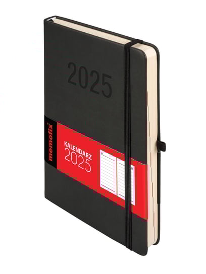 Kalendarz książkowy 2025 dzienny A5 czarny Antra