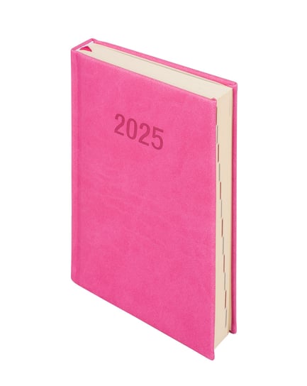 Kalendarz książkowy 2025 dzienny B6 różowy Paperdot Paperdot