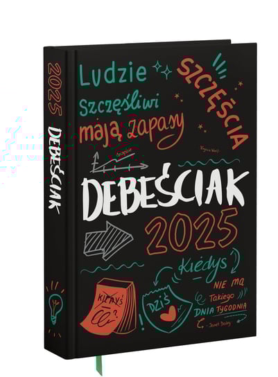 Kalendarz książkowy 2025 dzienny Debeściak, zielony Eurograf