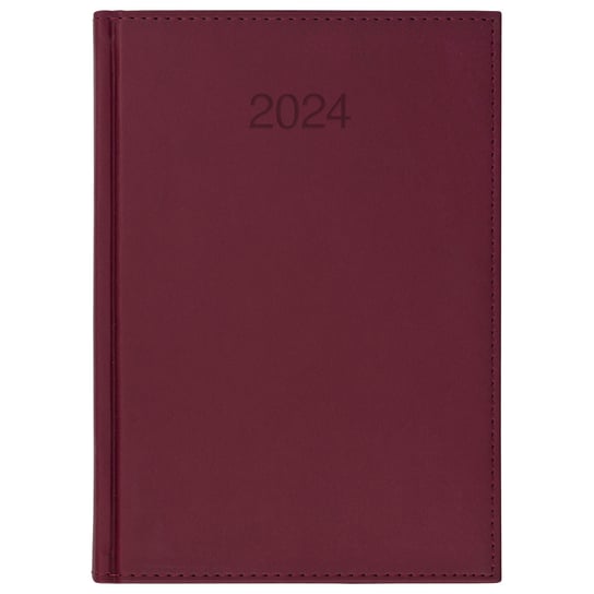 Kalendarz Książkowy B5 Dzienny 2024 Bordowy Vivo CRUX