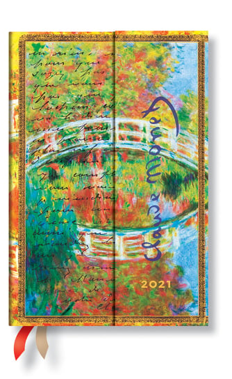 Kalendarz książkowy Paperblanks 2021, Monet (Bridge), Letter to Morisot Mini HOR Paperblanks