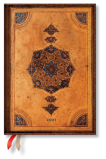 Kalendarz książkowy Paperblanks 2021, Safavid Midi HOR Paperblanks