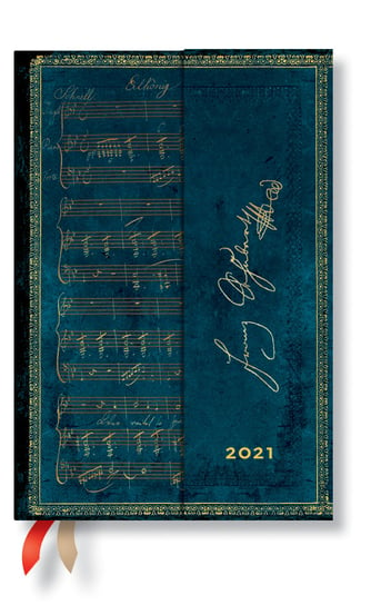 Kalendarz książkowy Paperblanks 2021, Schubert, Erlkönig Mini HOR Paperblanks