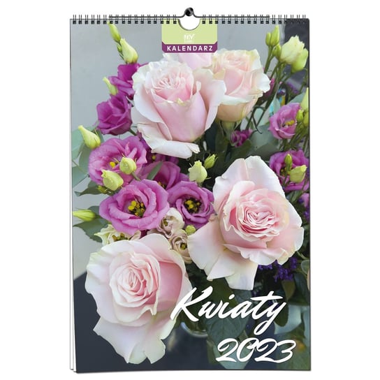 Kalendarz miesięczny, 2023, B3, Kwiaty EV-CORP