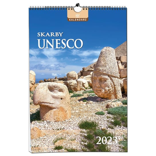 Kalendarz miesięczny, 2023, B3, Skarby Unesco, Ścienny EV-CORP