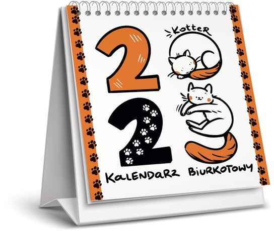 Kalendarz miesięczny, 2023, Biurkowy, Kotter, Różnokolorowy Eurograf BIS