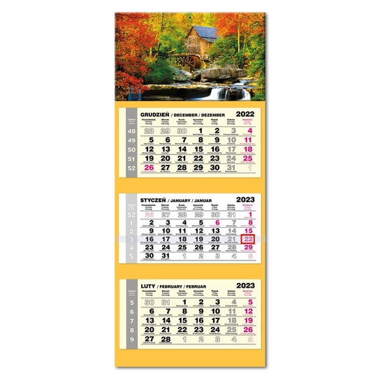 Kalendarz miesięczny, 2023, Mix wzorów EV-CORP