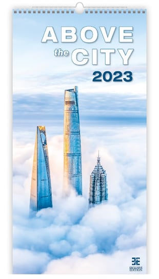 Kalendarz miesięczny, 2023, Ścienny, Above the City, 31,5x63 cm Helma 365
