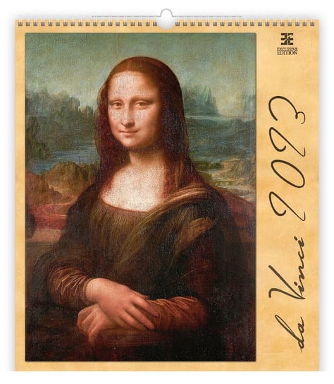 Kalendarz miesięczny, 2023, Ścienny, Leonardo da Vinci, 45x52 cm Helma 365