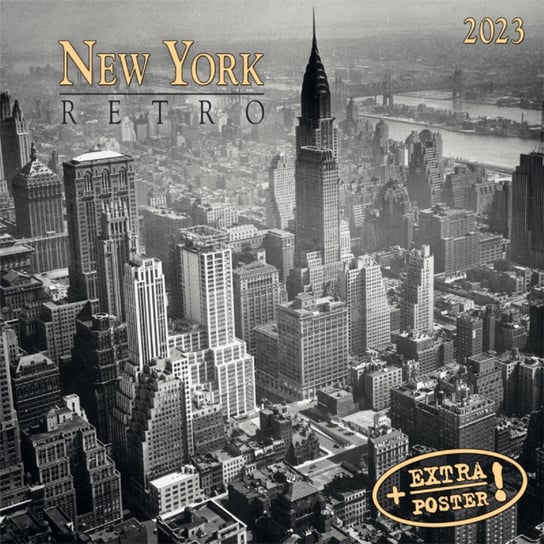 Kalendarz Miesięczny, 2023, Ścienny, New York Retro TUSHITA Verlags